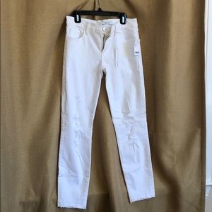 J Brand distressed white jeans size 28